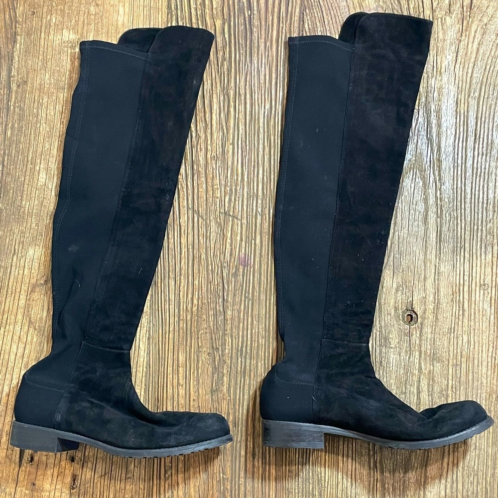 Stuart Weitzman Over The Knee Leather Boots 9